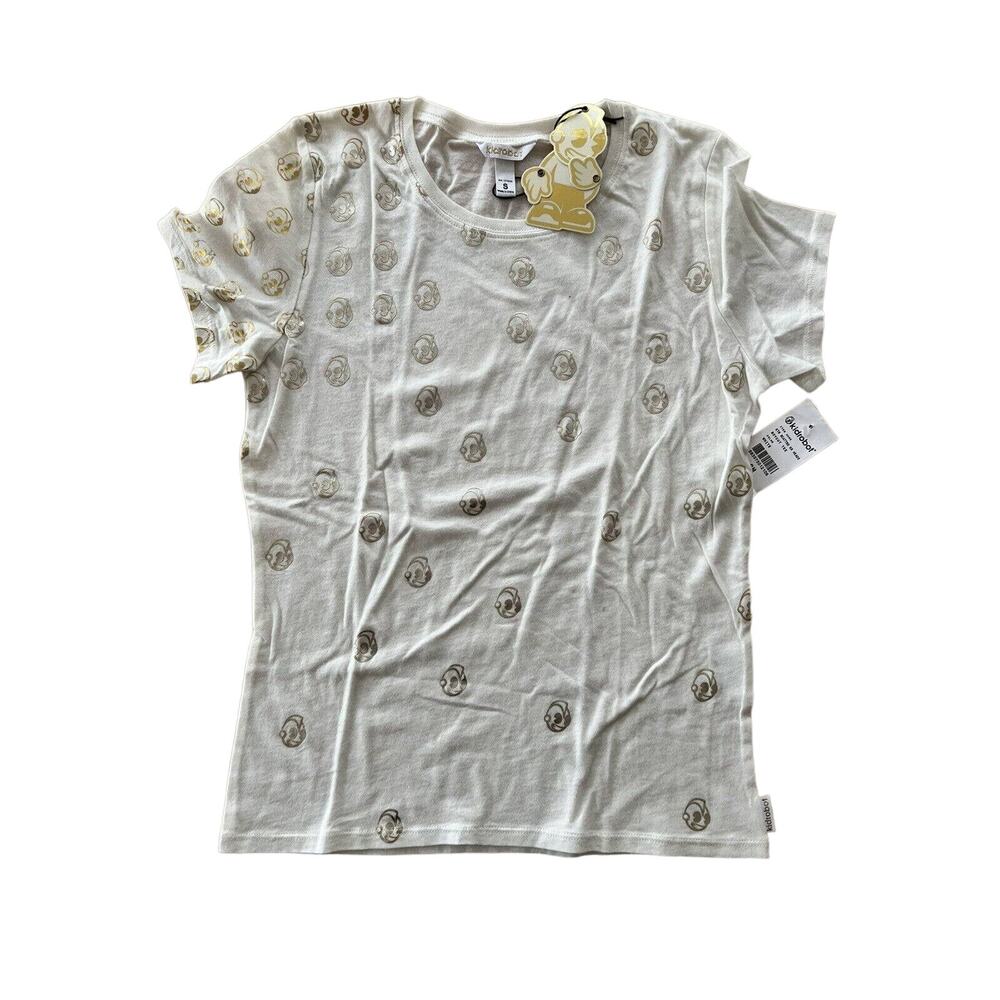 Vintage Kid Robot T-shirt Scattered KR HEADS Womens Boycut Tee Size S